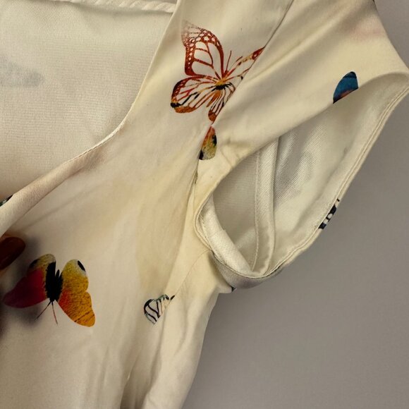 Kim Shui Butterfly Print Silk Mini Dress - Picture 6 of 6